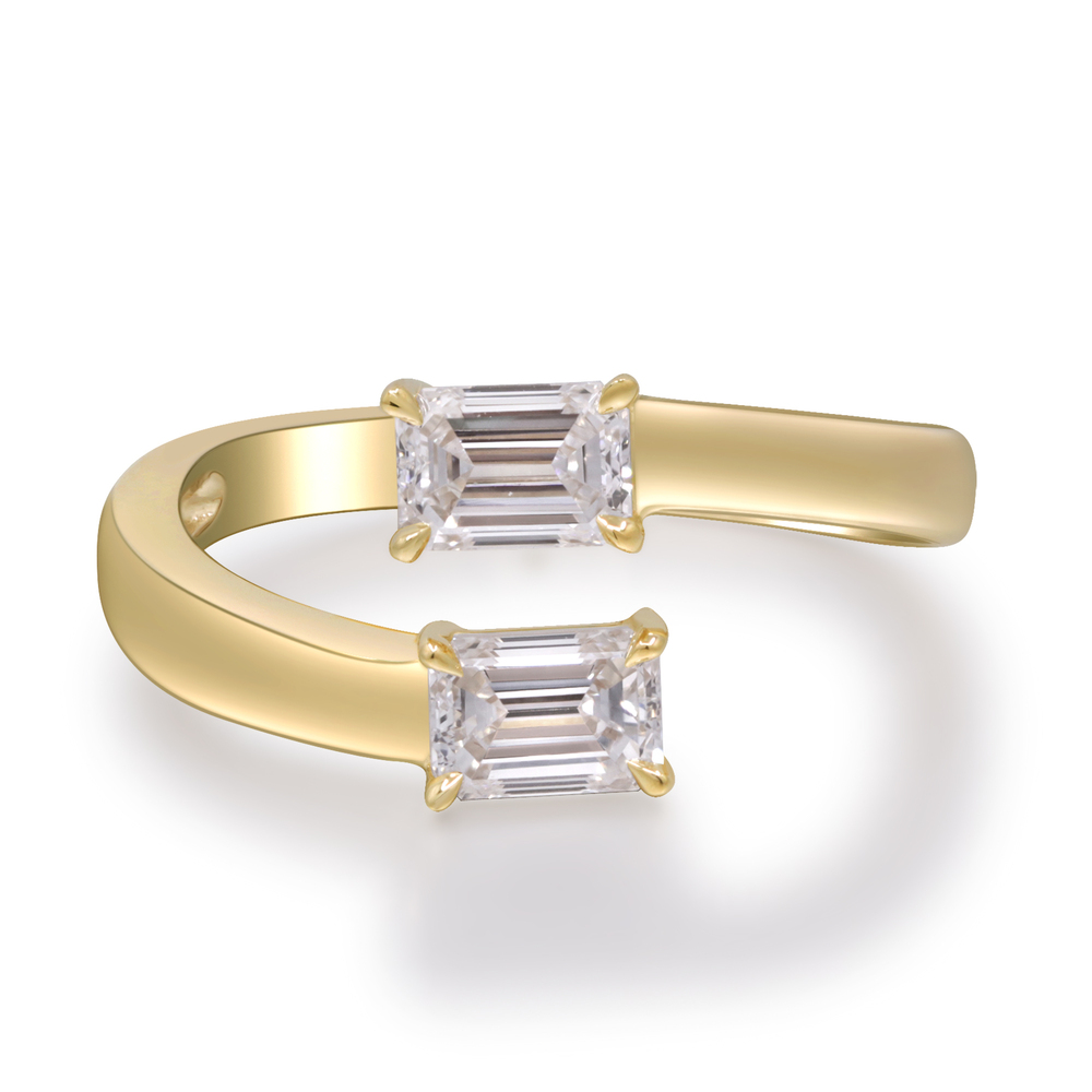 1.11 ctw Yellow Gold Lab-Grown Diamond Ring